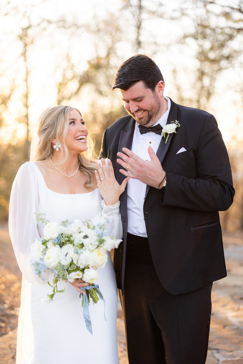 Bride and groom at Vestavia Country Club wedding in Birmingham