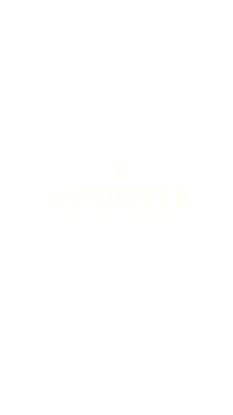 Primary logo design for Wondered Nature School showcasing earthy and natural typography.