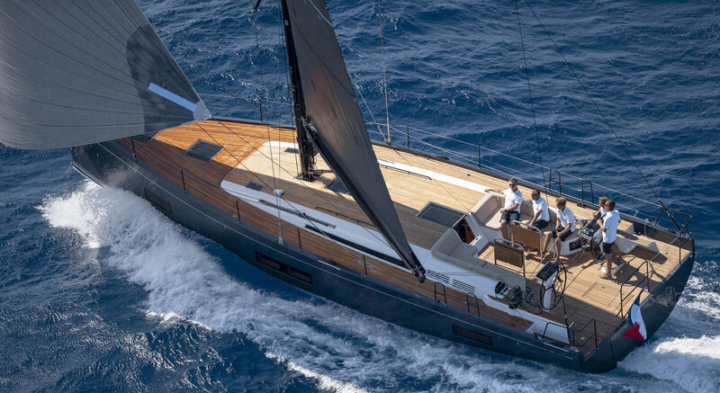 Beneteau First Yacht at sea going fast