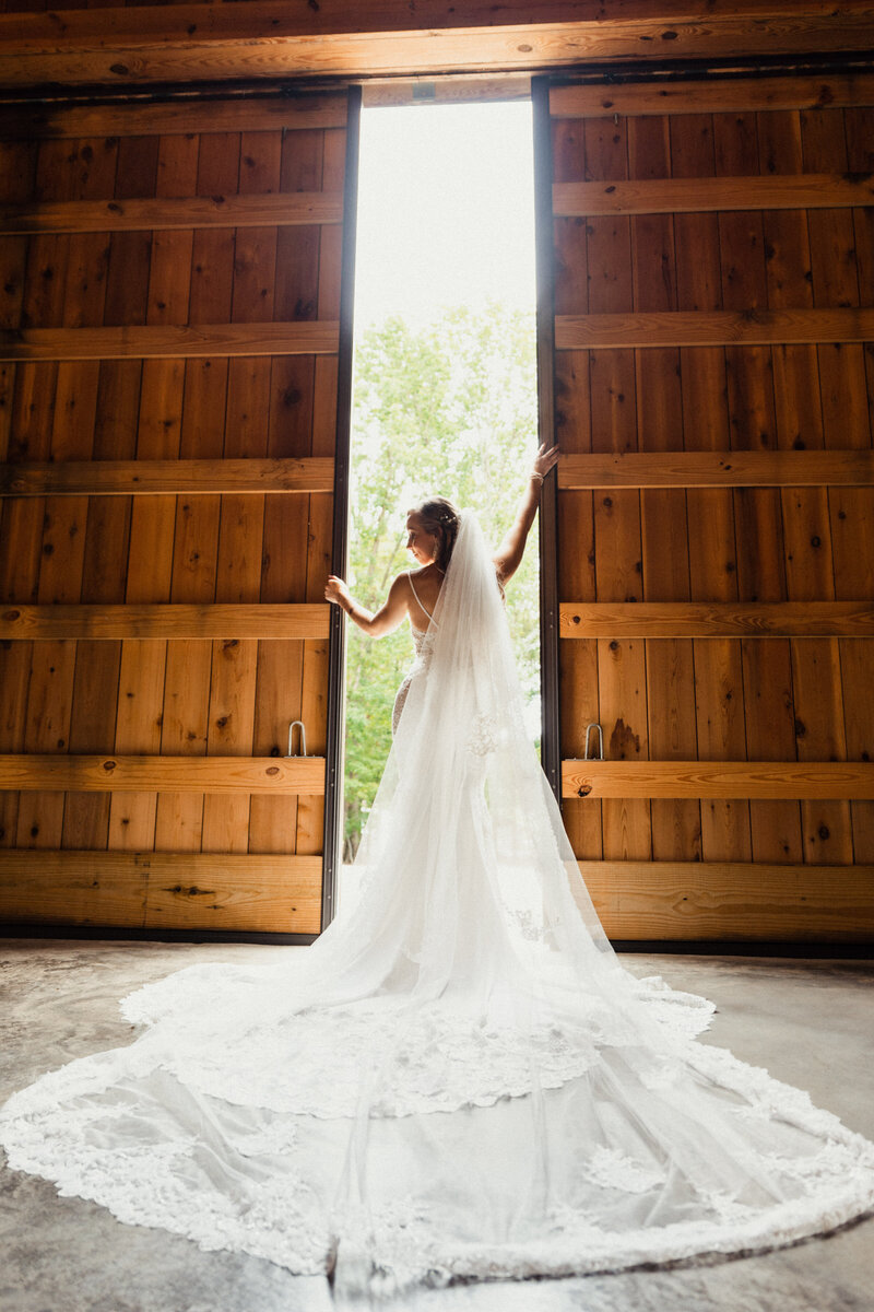 Bride  at  Saddle Woods Farm