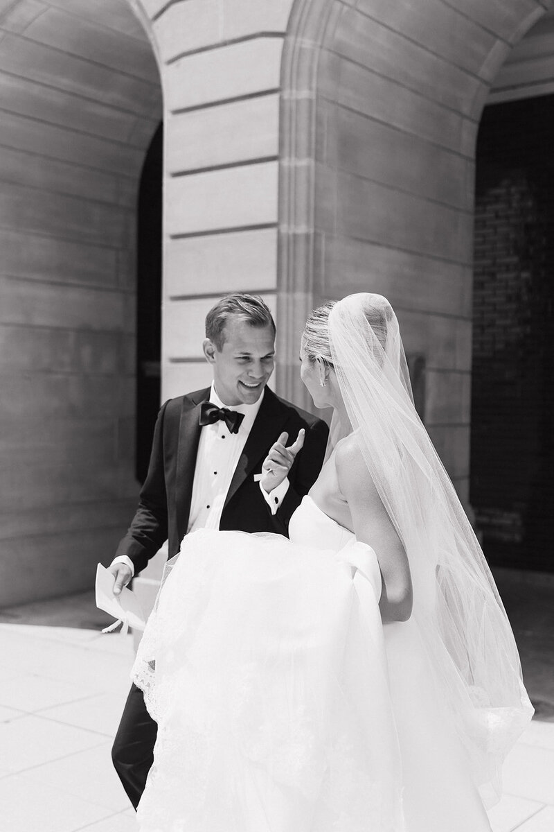 black and white wedding photos