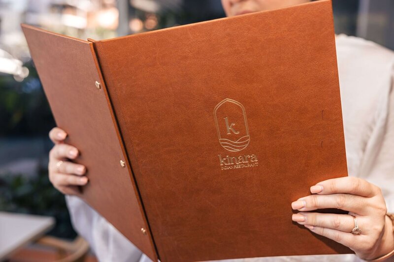 Kinara Indian Restaurant Branded Menu by Leithal and Co
