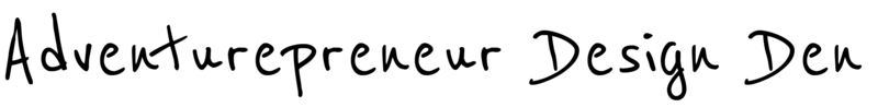 adventurepreneur design den word logo