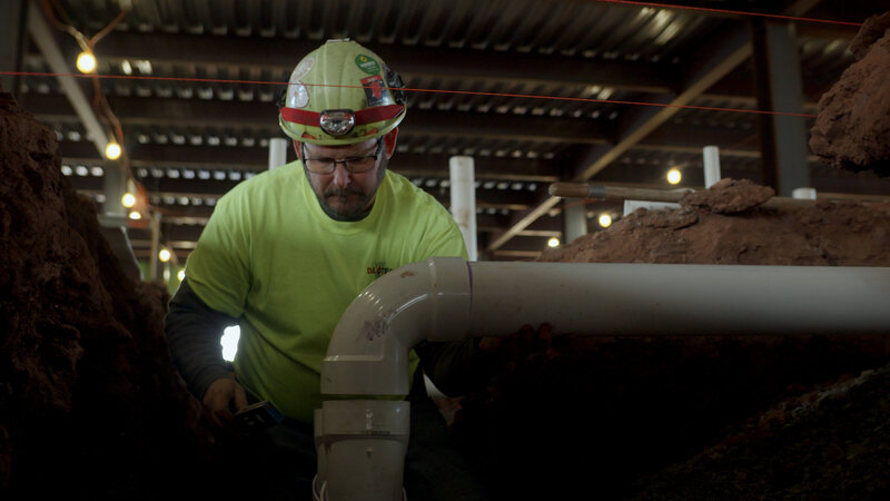 A technician during a commercial videography session in Lehigh Valley, PA.