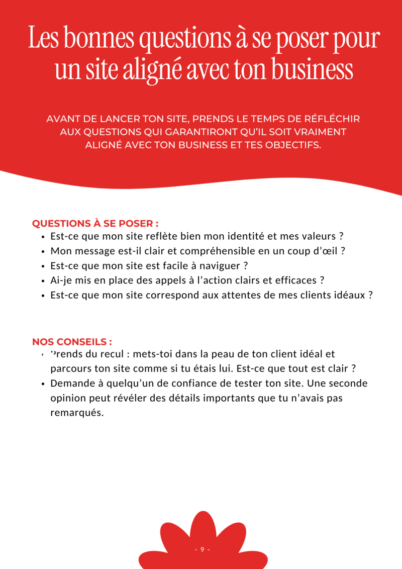 guide pour aider les entrepreuneurs à créer leur site