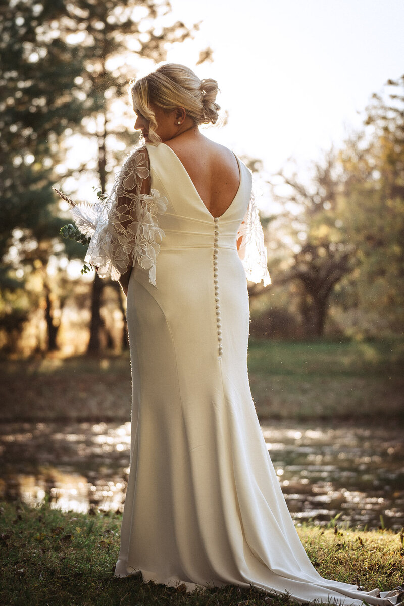 Sunset shoulder gaze - Baltimore wedding photography