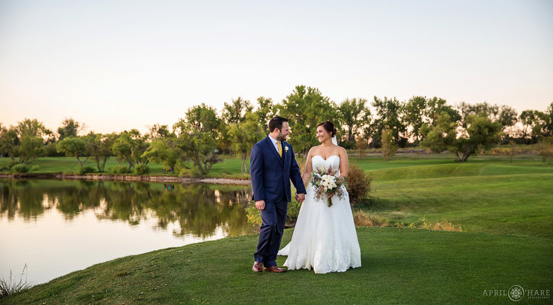 Golf Course Wedding in Littleton Colorado at The Barn at Raccoon Creek