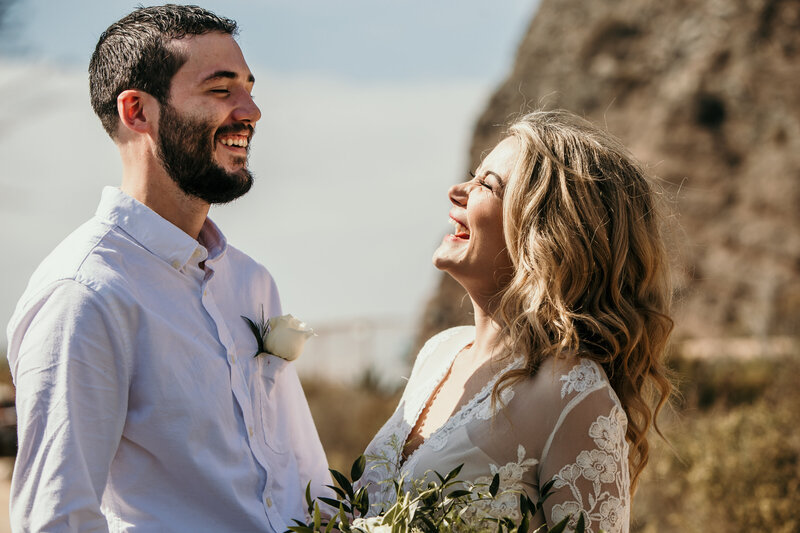 southern california beach elopement