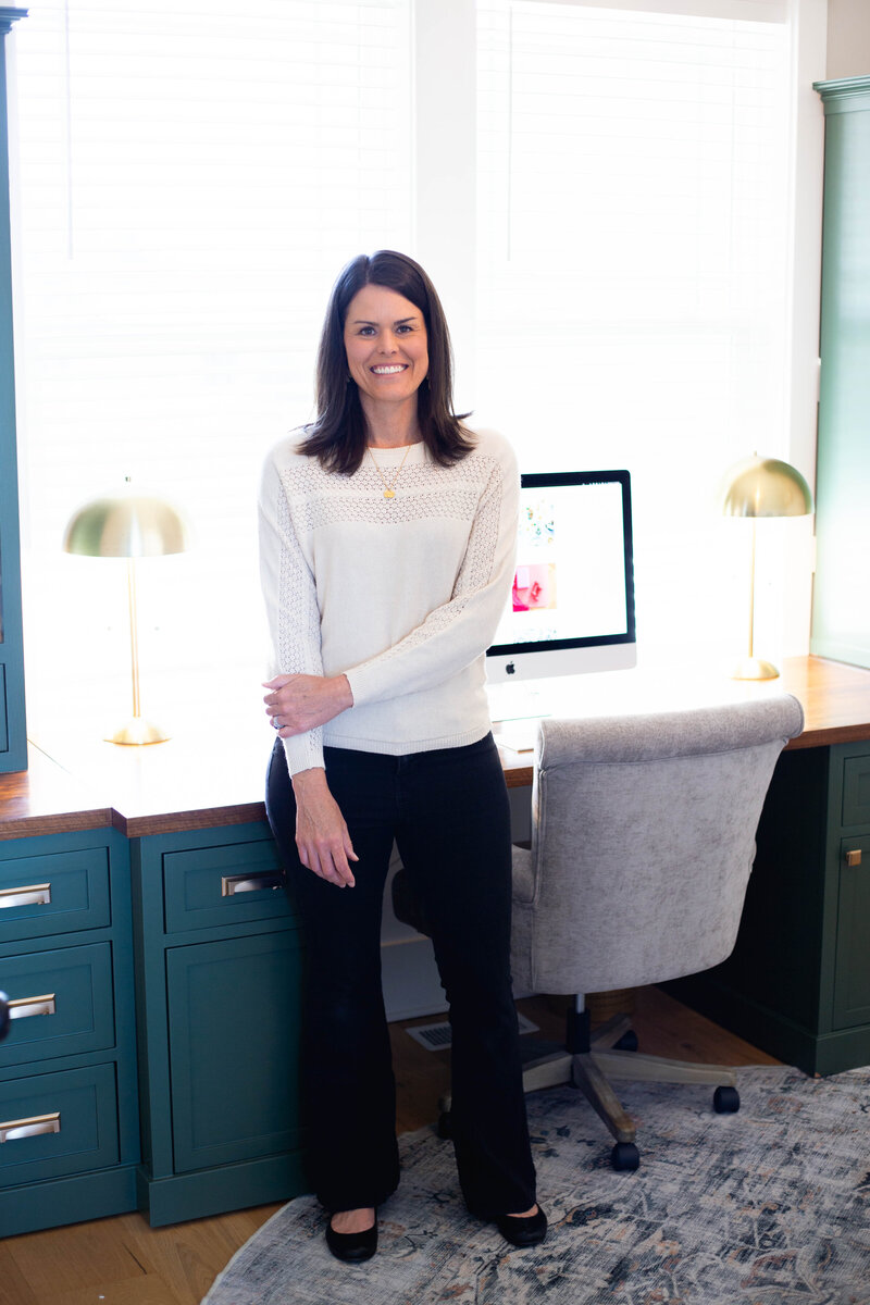 Jess in her coaching office