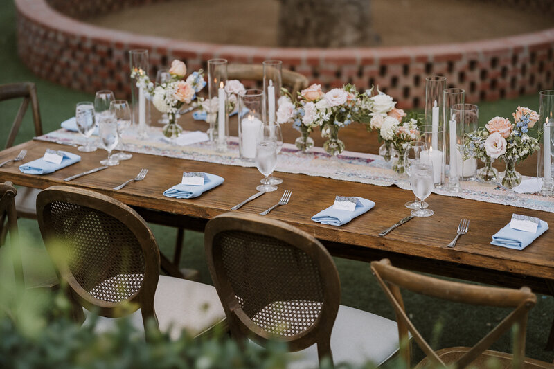 reception table details