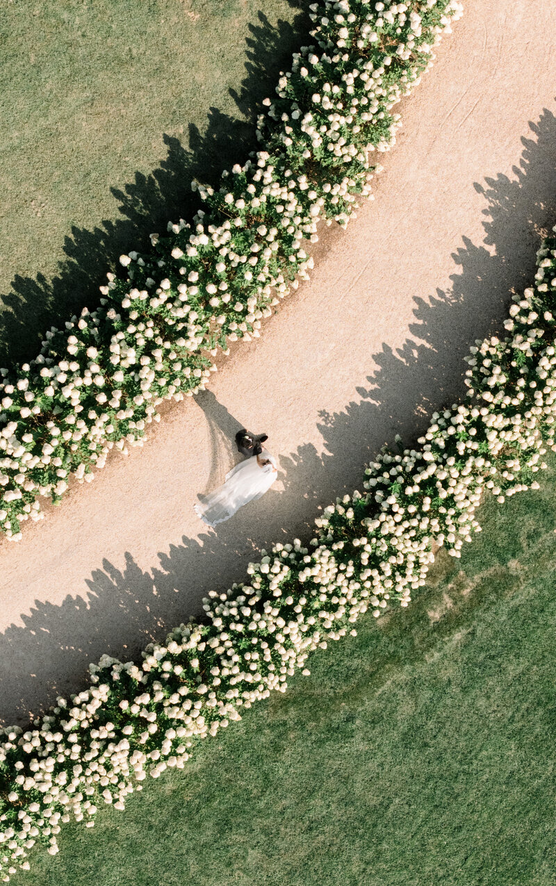 Pippin HIll Famrs Drone image of couple