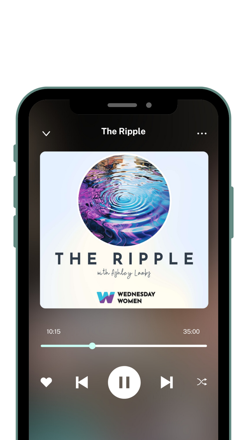 The Ripple Podcast displayed on a smartphone