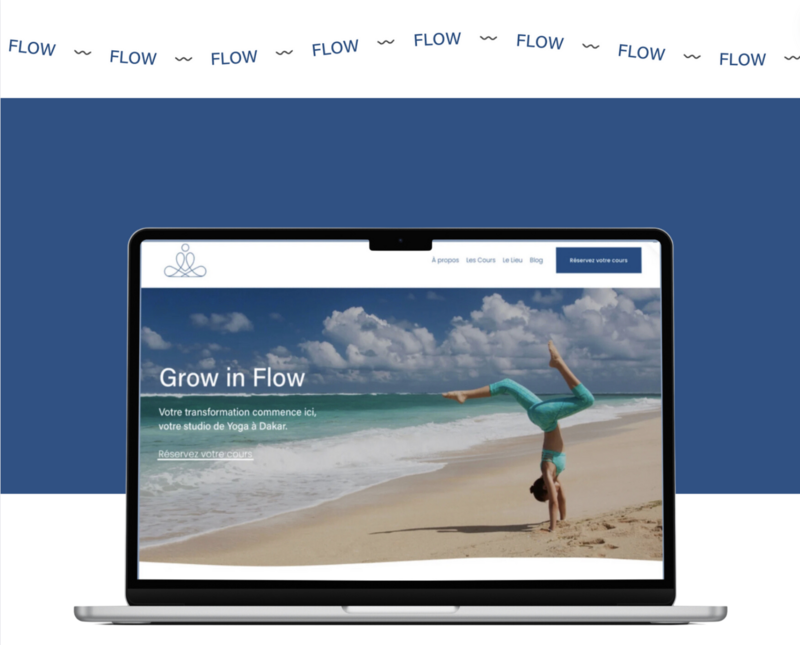 Yoga In Flow Yoga Branding and Website Design by YogabizLab