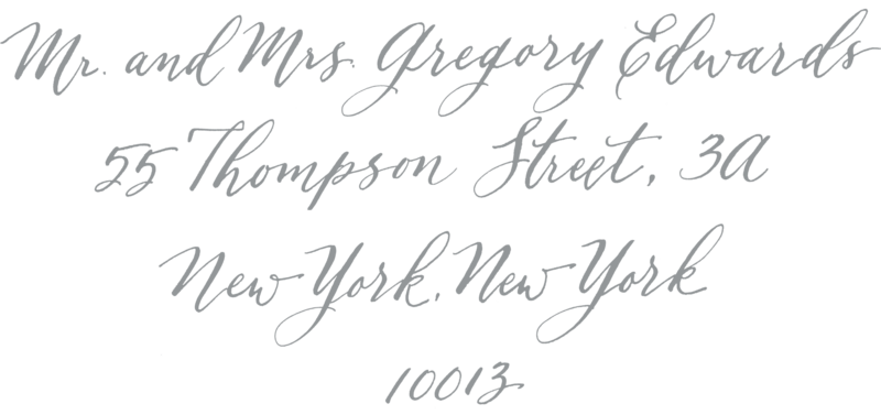 Magnolia Calligraphy Style- Light Gray