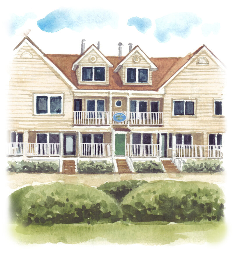 Coastal Condo interior design. Historical home design in downtown Cape Charles. Full-service interior designer.
