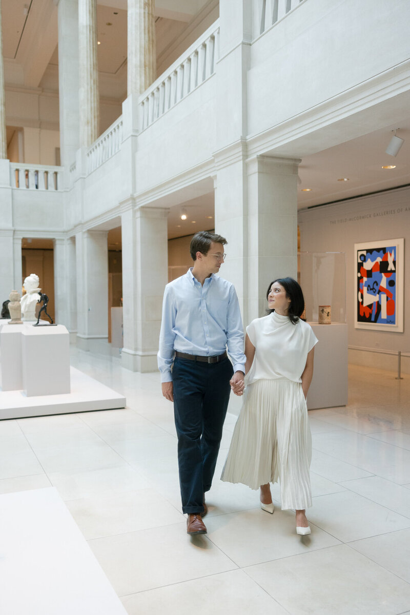 Chicago Art Institute Engagement Photography 006