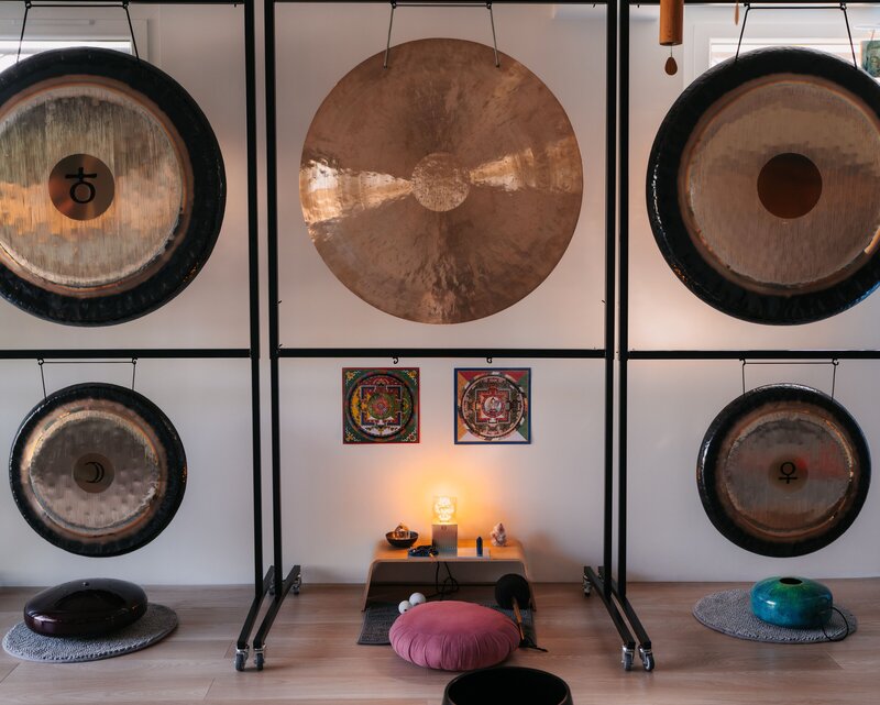 Salle de bain de gongs