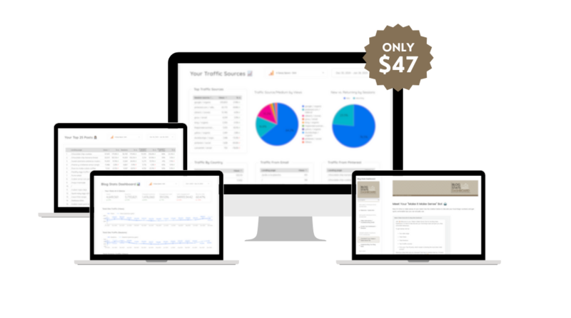 blog stats dashboard for food bloggers