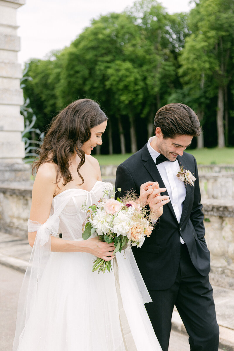 South of France Wedding is Loire Valley at Chateau de Jalesnes in the spring summer fine art photography by Chelsey Black Photography