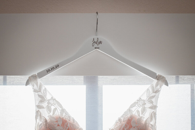 Custom Wedding Dress Hanger