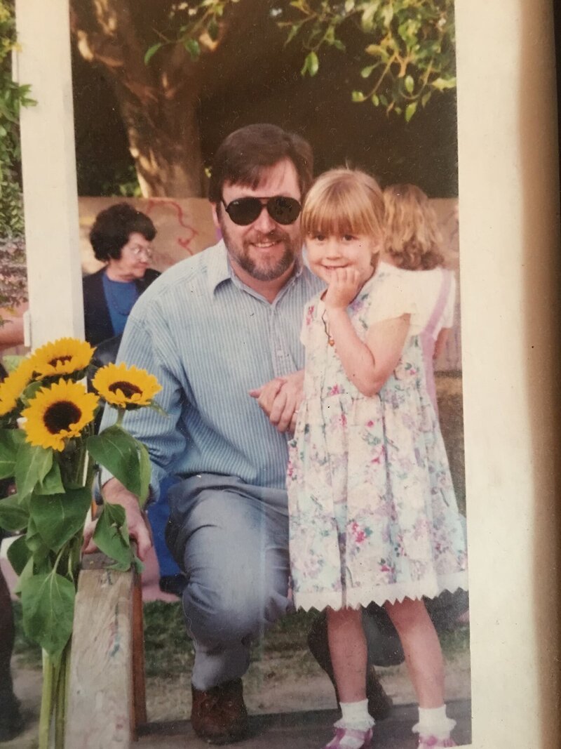 me and my dad at preschool