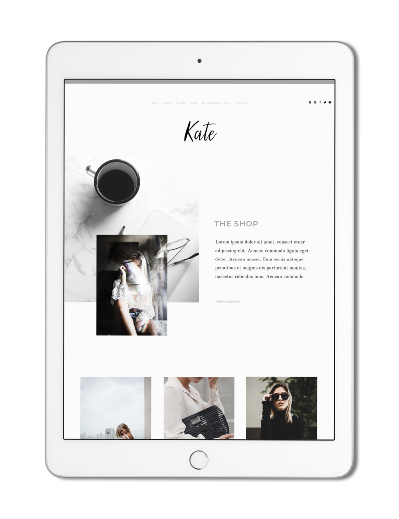 The Roar Showit Web Design Creative Website Business Template Ipad Kate   4