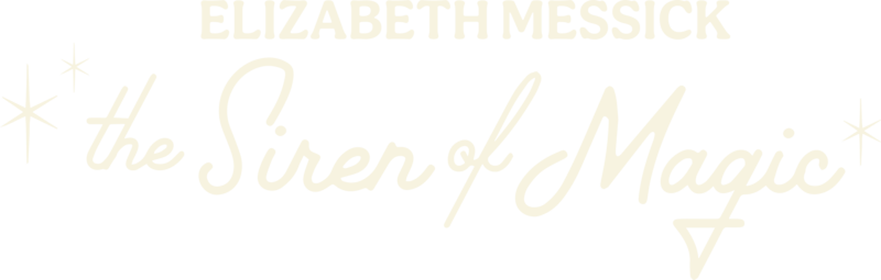 main logo for elizabeth messick the siren of magic