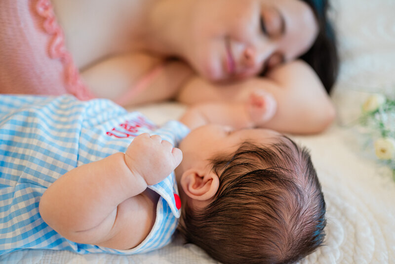 Photography by LV Hughes & In-home lifestyle session with this sweet mama and her newborn. Serving Bainbridge, GA & Tallahassee, FL 
