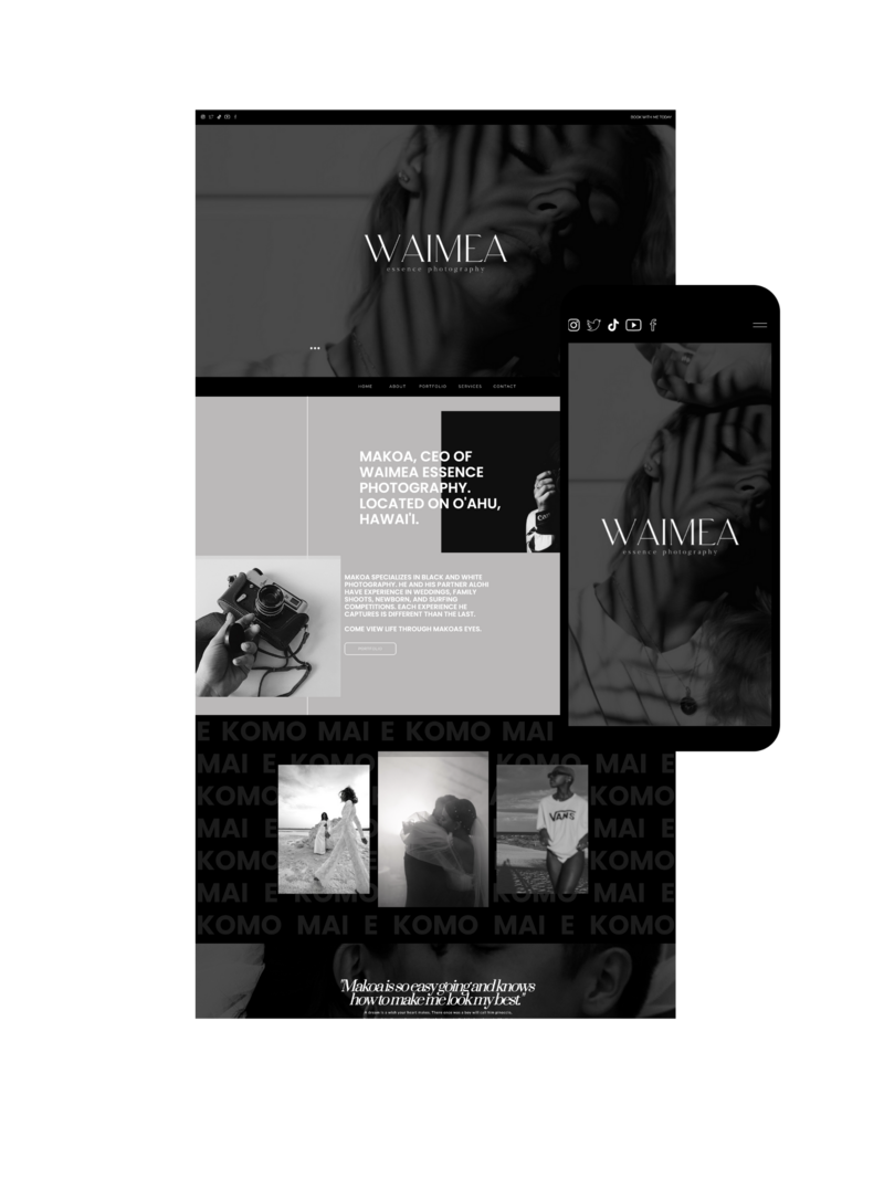 Web Design for photographer