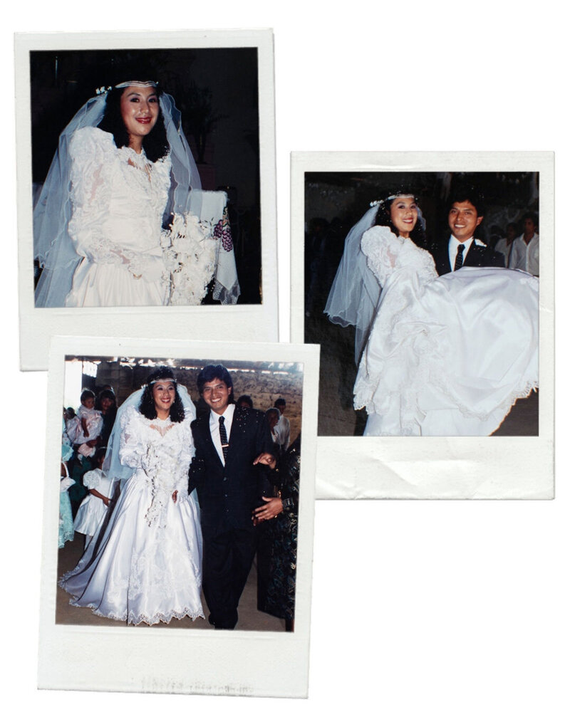 a mexican and  guatemalan couple married in mexico during the early 1990's