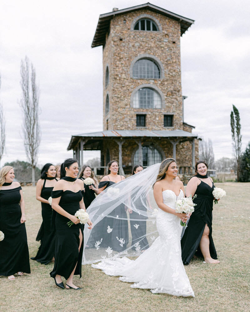 Bridal Party Tower House wedding Atlanta Wedding Photographer Renee Jael-87