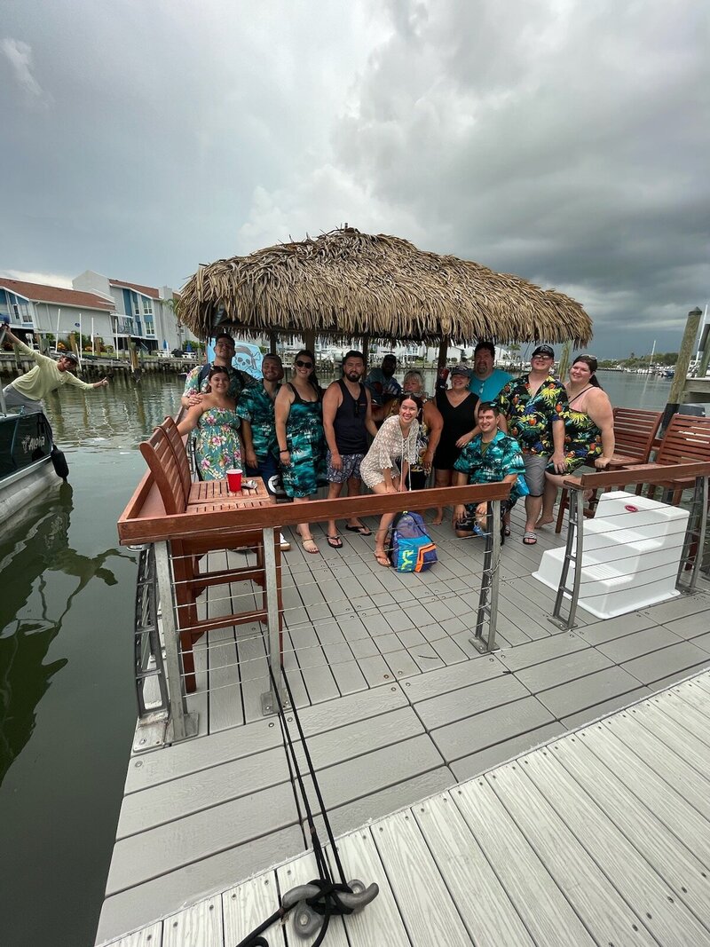 St pete Tiki boat family fun cruise Levique