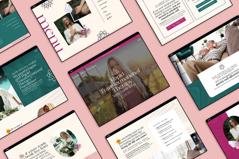 Brand and Website Design for a Female Therapist and Yoga Teacher