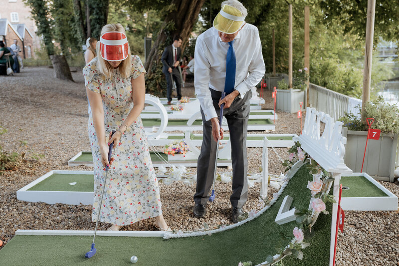 bride and bridesmaids on wedding day