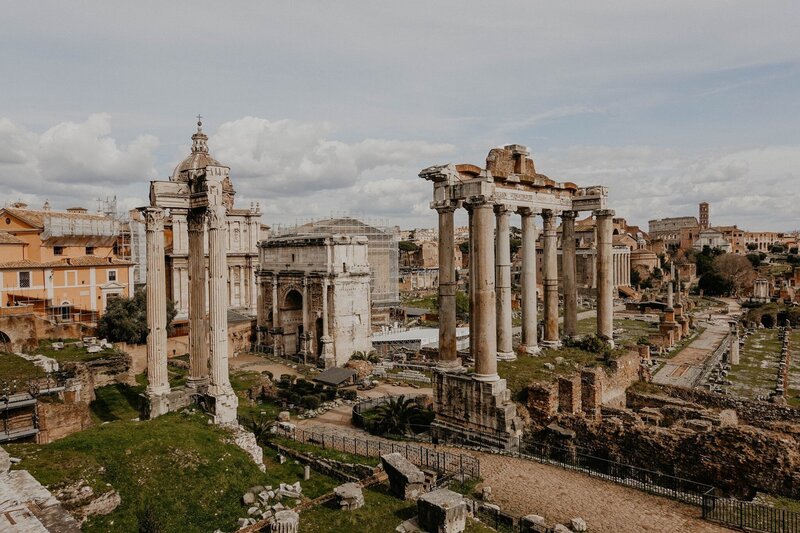 ruins in ancient rome