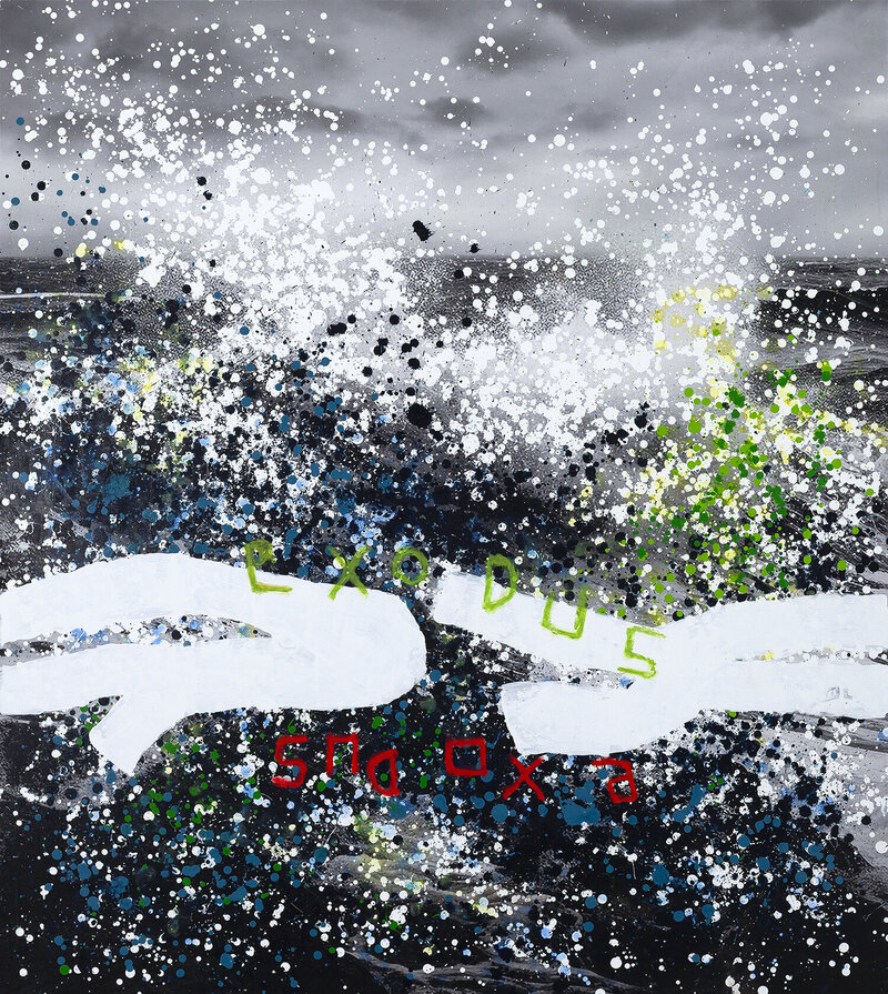 Jordi Mollà Serie HEAVEN 29 2025 Mixed media Canvas.