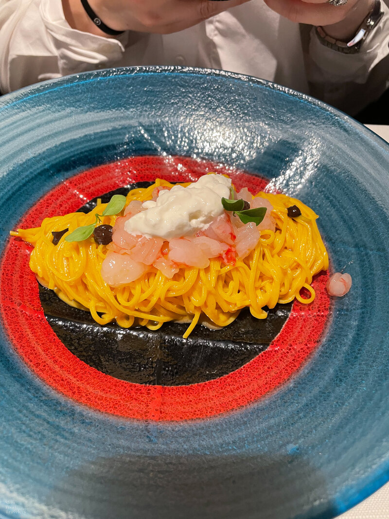 Pasta at Aroma in Turin, Italy
