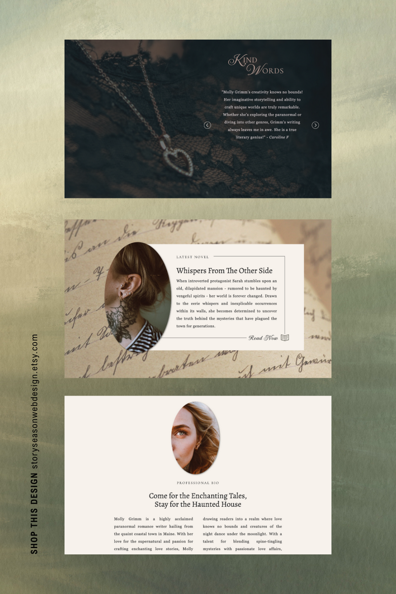 Antiquarian • Magical • Showit + WordPress Blog Template