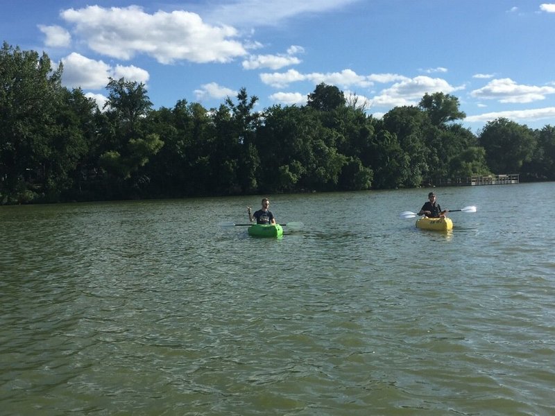 4) Kayaking while camping