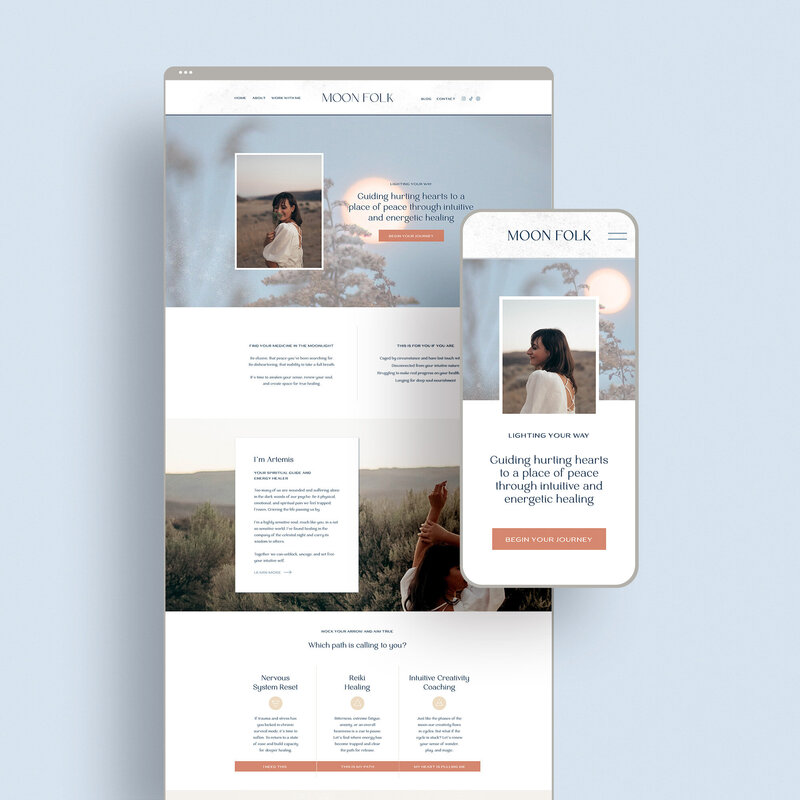 Showit website template
