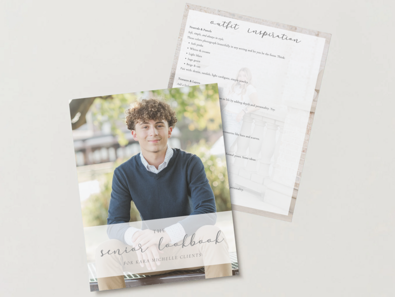 lat lay of printable newborn photography guide templates designed for photographers, featuring session tips, posing ideas, and client prep information