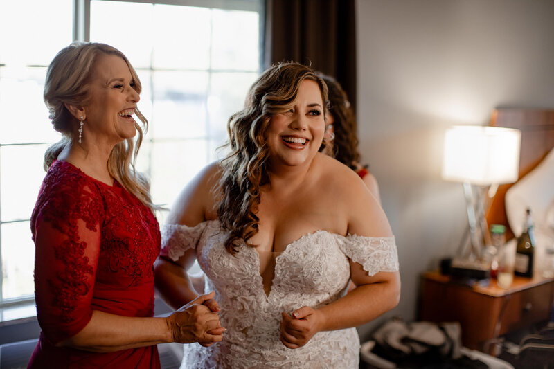 haley and mom laughing
