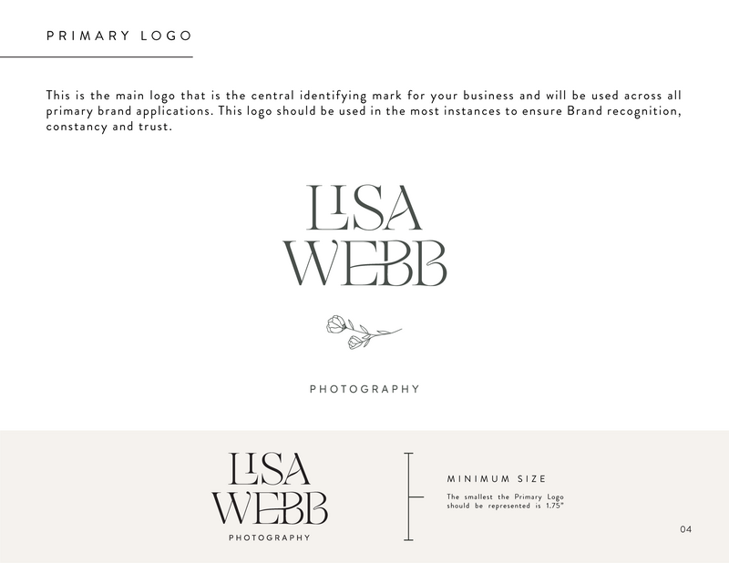 Lisa Webb Brand Identity Style Guide_Primary Logo