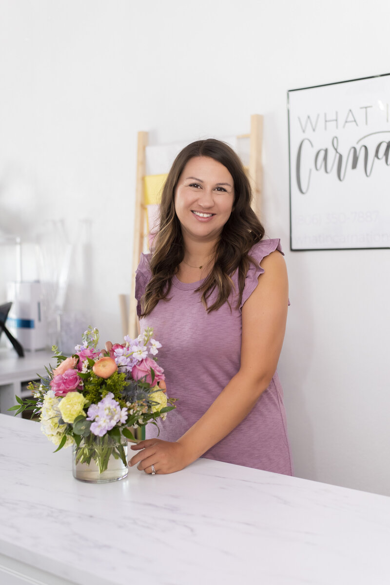 Branding photography session of a local florist in Amarillo