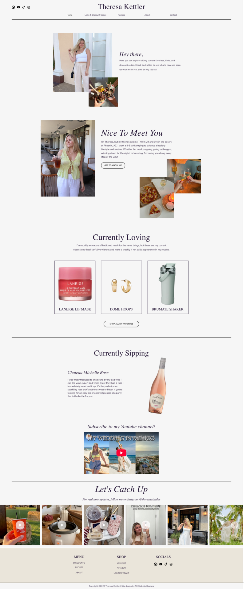 website design for content creators