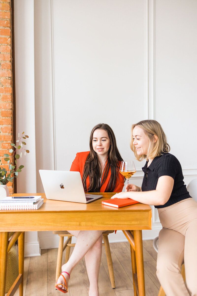 women working in the office together