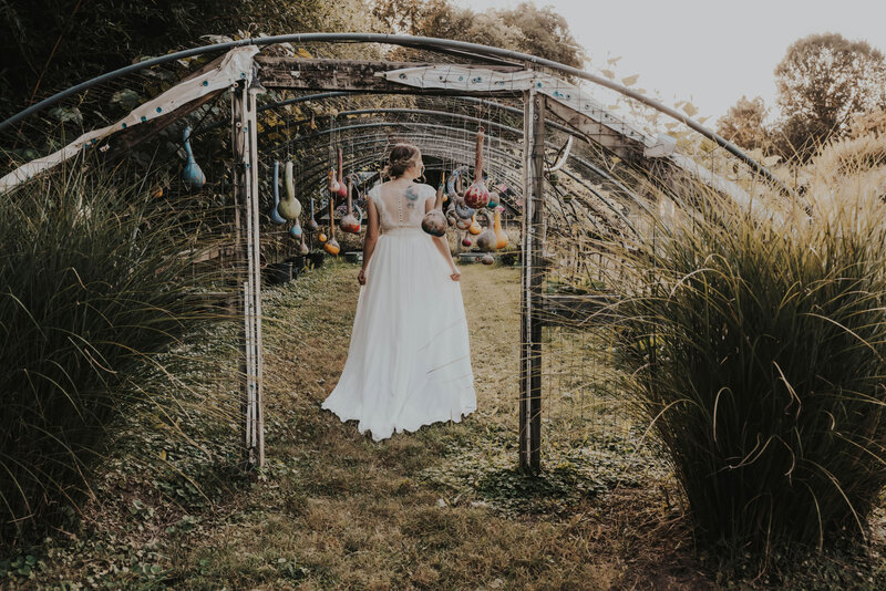 bride in wedding dress