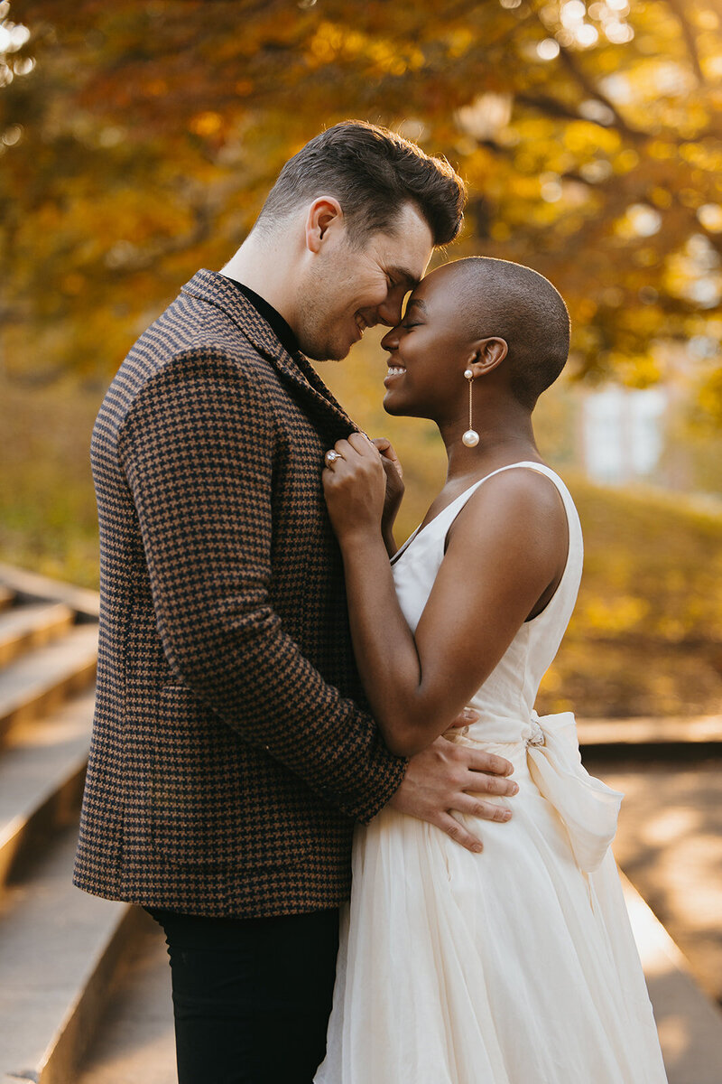 Photo of a couple on their wedding day by boston wedding and elopement photographer