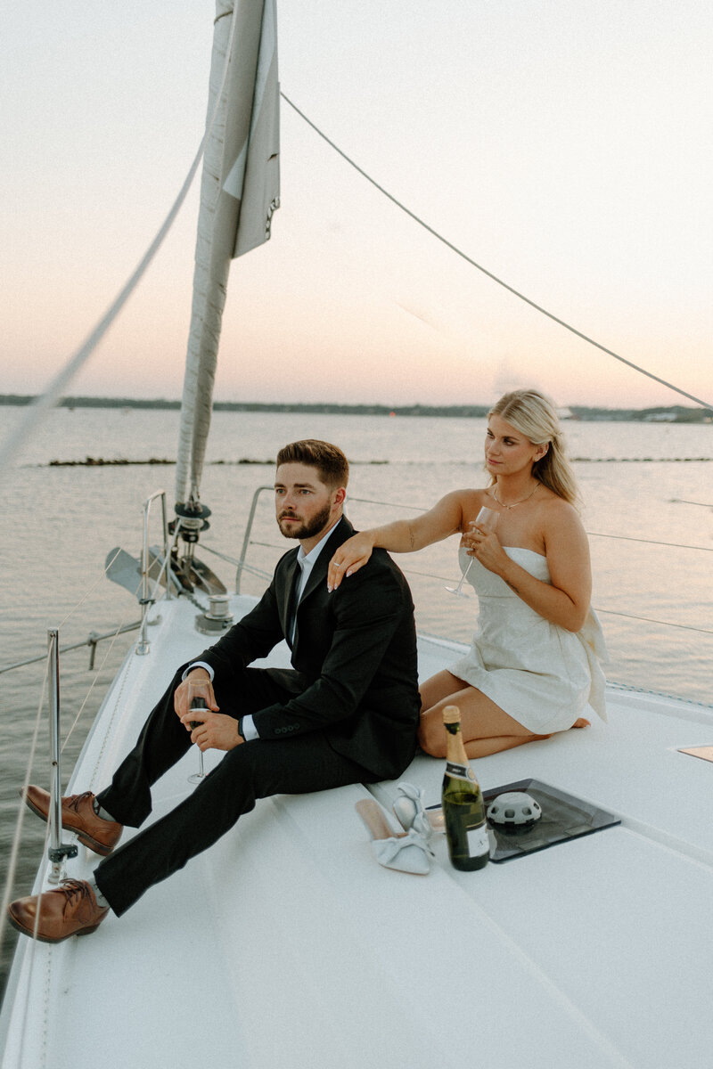 a detailed candid shot during a gulf coast elopement
