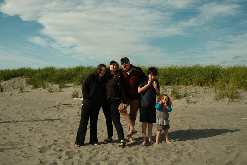 Cherish Harper with her family in Olympia WA